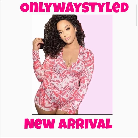 Fashion Nova Other - All about the Benjamin’s onesie ( ONLY ONE LEFT)